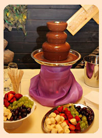 Один шоколадный фонтан